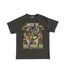 Unisex Adult Vintage Washed T-shirt Black Charcoal Where The Wild Things Are-1