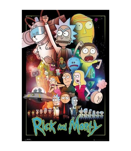 Rick And Morty - Poster WARS (Multicolore) (Taille unique) - UTTA420