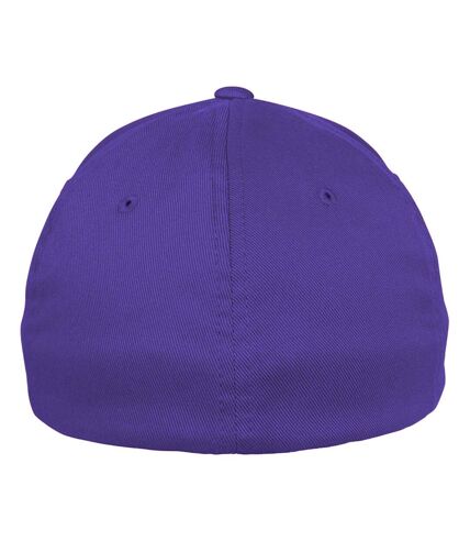 Casquette peignée wooly unisexe violet Flexfit