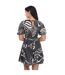 Robe courte manches bouffantes faridda femme noir Ted Baker-2