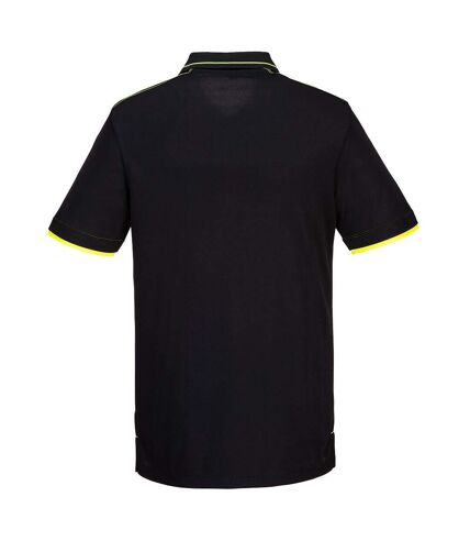 Portwest Mens WX3 Eco Friendly Polo Shirt (Black) - UTPW150