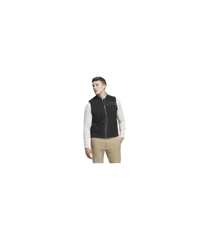 Mens Golf Quilted Recycled Polyester Gilet Black Adidas