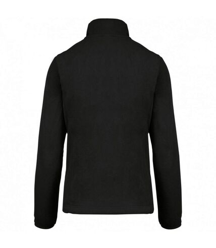 Womens/ladies maureen microfleece jacket black Kariban