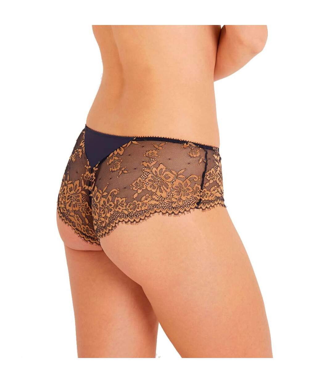 Shorty grande taille bleu marine Elégance