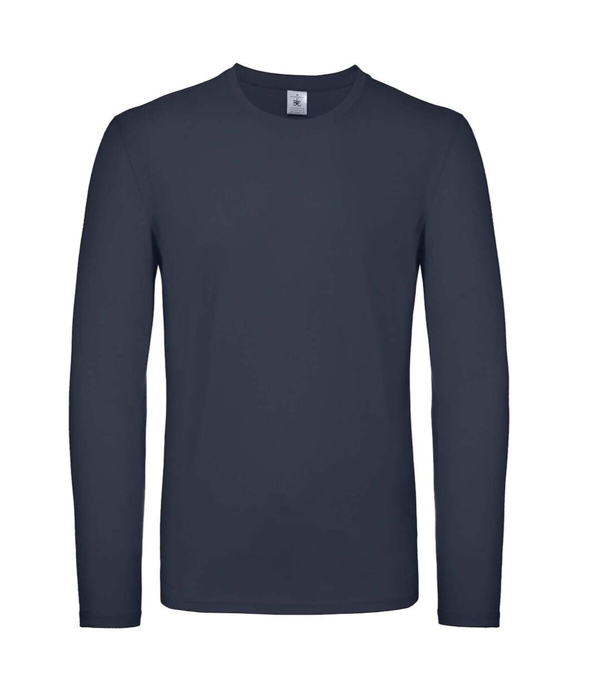 B&C Mens E150 Long Sleeve T-Shirt (Navy)
