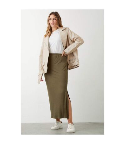 Dorothy Perkins Womens/Ladies Tube Midaxi Skirt (Khaki)