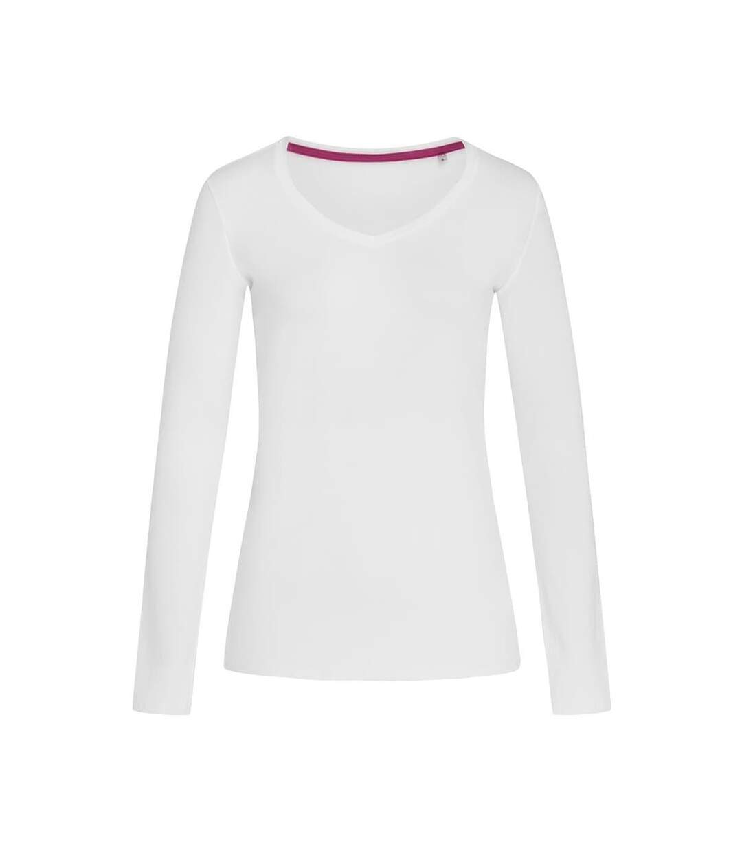 T-shirt À Manches Longues Claire Femme Blanc Stedman-2
