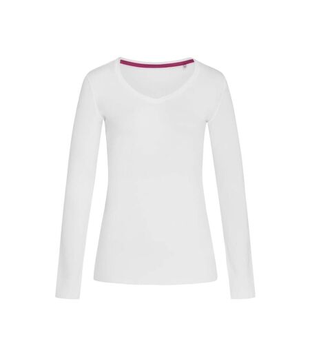 T-shirt À Manches Longues Claire Femme Blanc Stedman