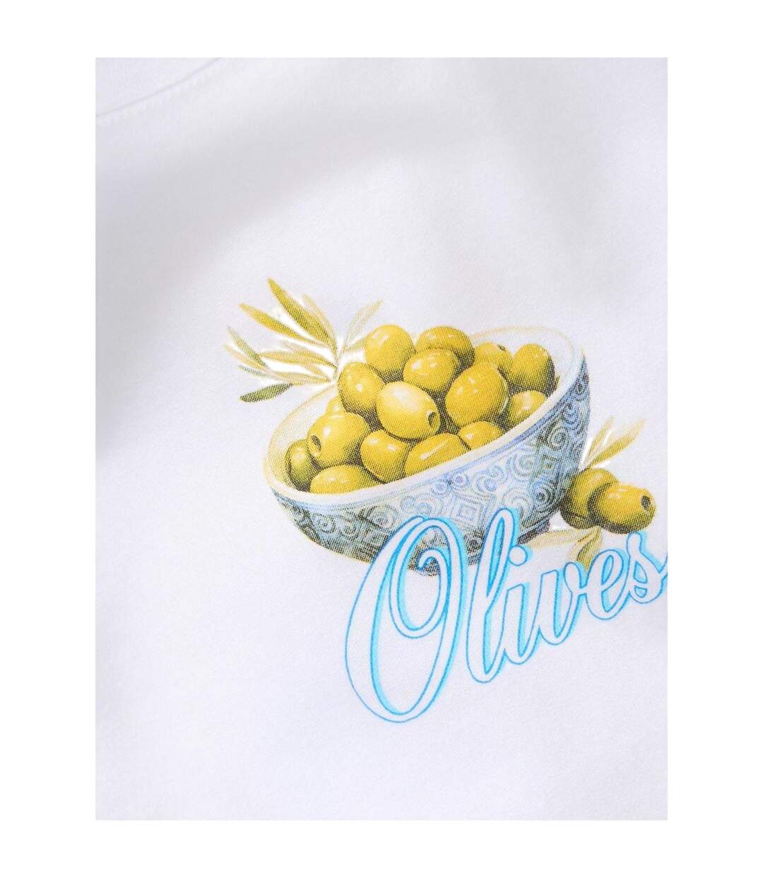 T-shirt Motif/style Drupe D'olive Femme Blanc JJXX-3