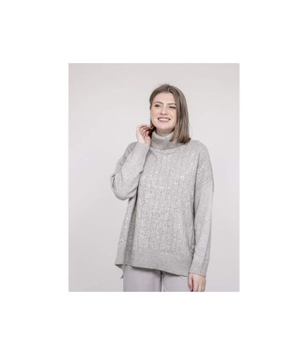 Pull col roulé à sequins KARLINE - Dona X Lisa