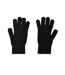 Ribbed Wool Logo Gloves Black Boss-2