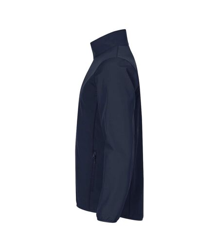 Mens Classic Soft Shell Jacket Dark Navy Clique