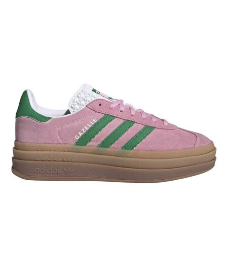 Baskets Motif/style Plateforme Gazelle Femme Rose Vert Adidas