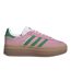 Baskets Motif/style Plateforme Gazelle Femme Rose Vert Adidas-2
