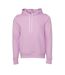 Bella + Canvas Unisex Pullover Polycotton Fleece Hooded Sweatshirt / Hoodie (Lilac)