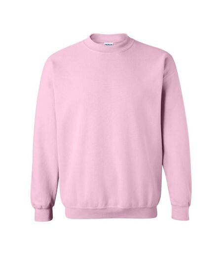 Unisex adult heavy blend crew neck sweatshirt light pink Gildan