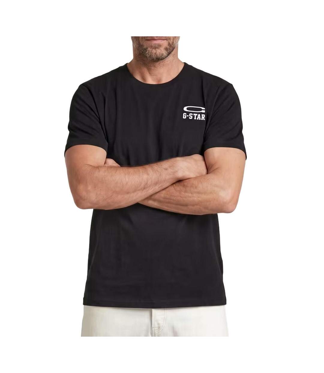T-shirt noir homme g-star raw chestes-1