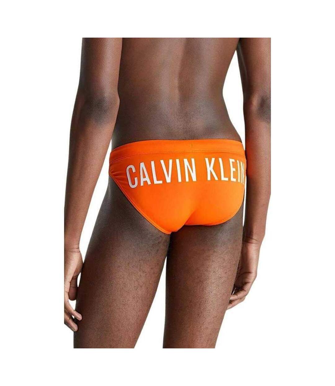 Slip De Bain Motif/style Logo Homme Orange Calvin Klein-2