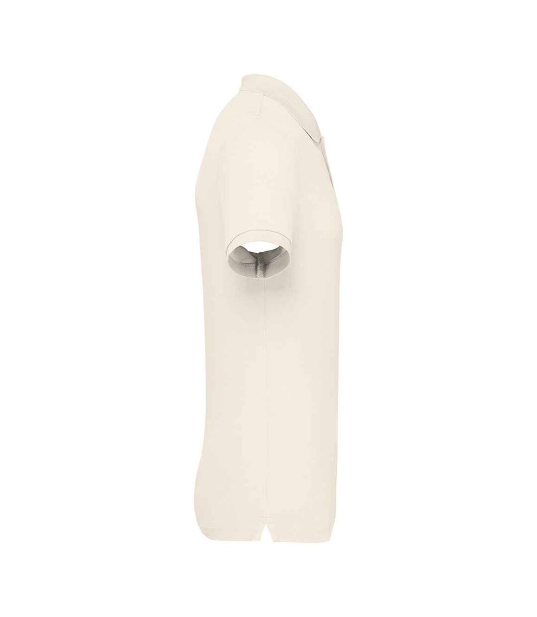 Mens Pique Polo Shirt Ivory Native Spirit-3