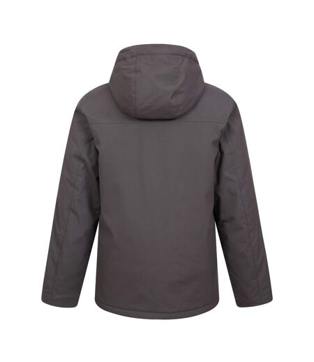 Mens coastline borg waterproof jacket dark grey Mountain Warehouse