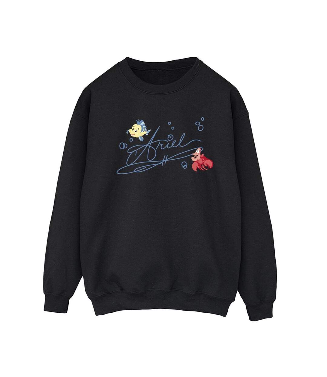 Disney Sweatshirt Ariel The Little Mermaid Femme/Ladies (Noir) - UTBI23429-1