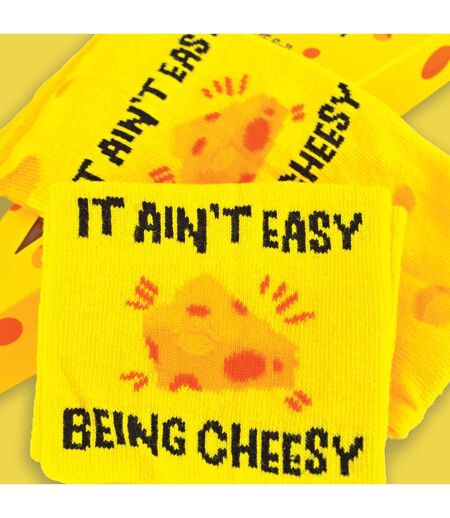 1 Pack Mens Novelty Cheese Themed Socks in a Gift Box