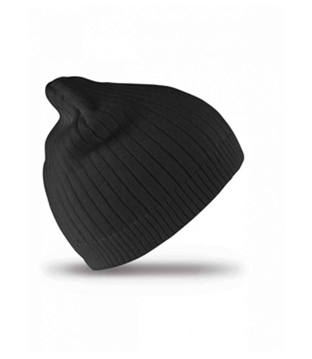 Bonnet coton doublé - RC074X - noir-1