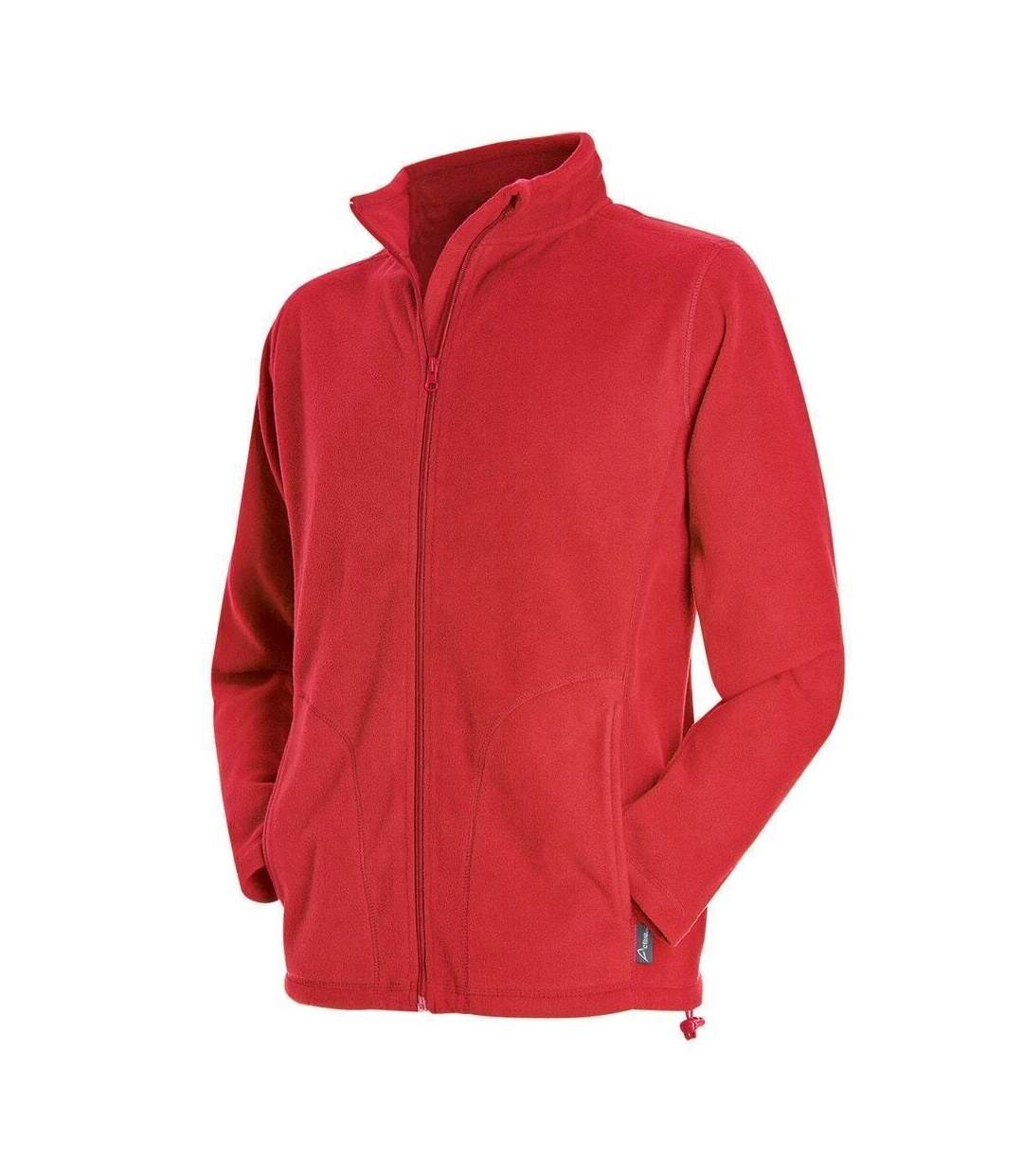 Stedman Mens Active Full Zip Fleece (Scarlet Red)