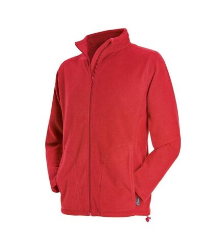 Stedman Mens Active Full Zip Fleece (Scarlet Red) - UTAB292