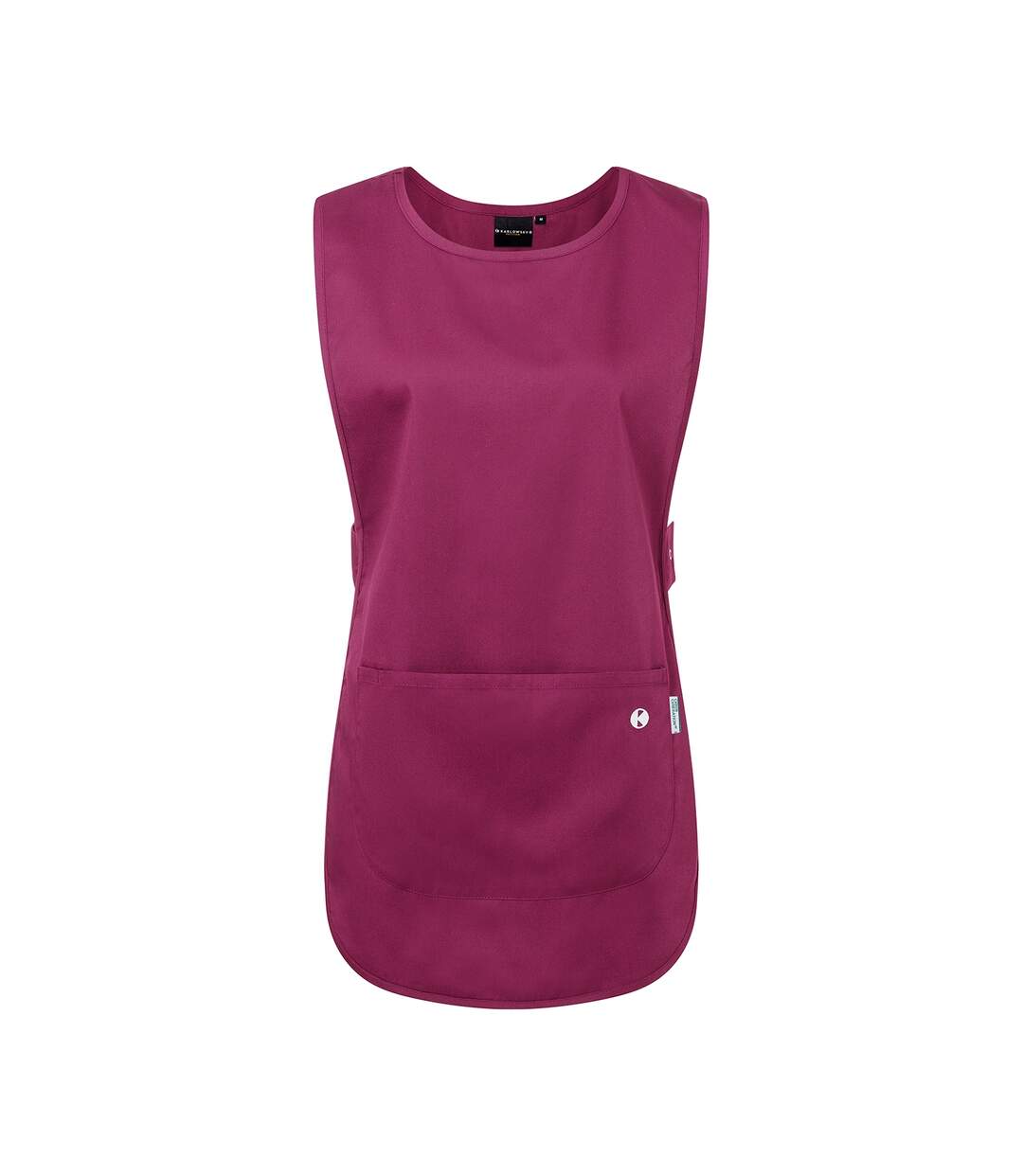 Womens/ladies Essential Pull Over Work Tunic Fuchsia Karlowsky-1