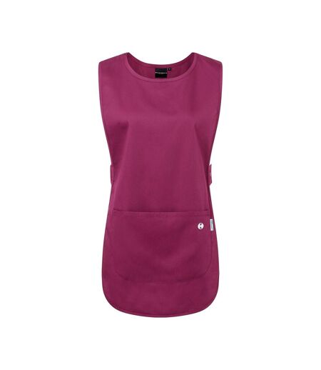 Womens/ladies Essential Pull Over Work Tunic Fuchsia Karlowsky