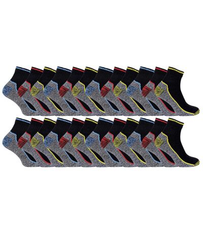24 Pairs Multipack Mens Short Breathable Bamboo Work Socks