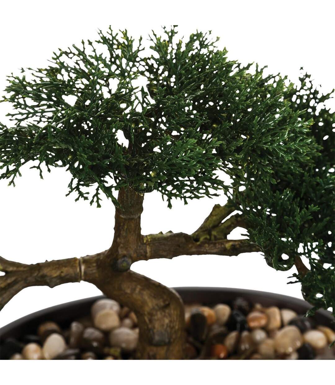 Plante Artificielle en Pot Bonsaï 23cm Vert-2