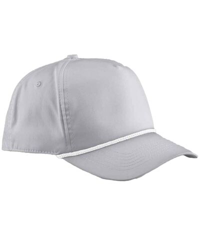 Coolmax Baseball Cap Light Grey White Beechfield