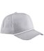 Coolmax Baseball Cap Light Grey White Beechfield-1