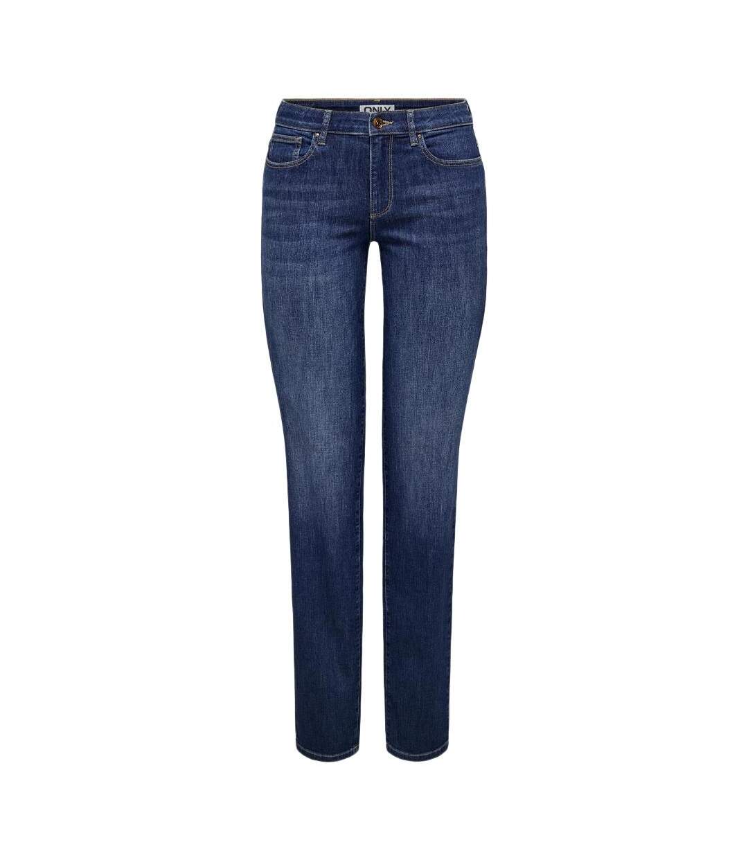 Jean droit bleu femme only lann - l-l32-1