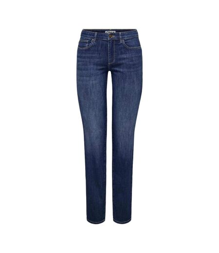 Jean droit bleu femme only lann - l-l32
