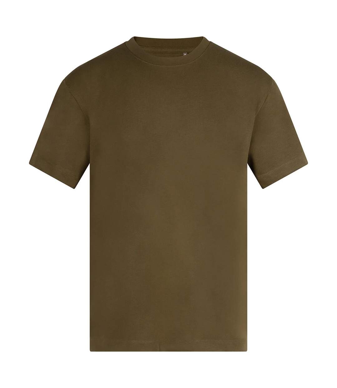 Unisex Adult Heavyweight T-shirt Khaki Green Anthem-1