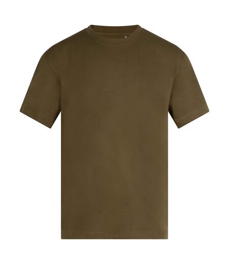 Unisex Adult Heavyweight T-shirt Khaki Green Anthem