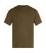 Unisex Adult Heavyweight T-shirt Khaki Green Anthem-1