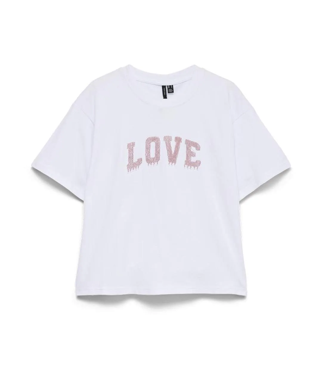 T-Shirt blanc femme vero moda vmloretta-1