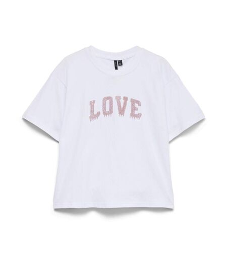 T-Shirt blanc femme vero moda vmloretta