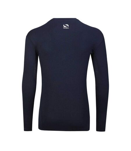 Haut Thermique Manches Longues Motif/style Central Homme Bleu Marine Sondico
