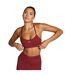 Womens/ladies Tempo Low Impact Spaghetti Strap Sports Bra Cherry MyProtein-2
