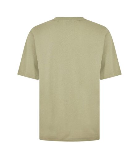 Mens Logo Cotton Crew Neck T-shirt Green Boss