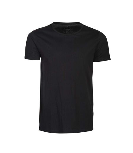 Mens Twoville Melange T-shirt Black James Harvest