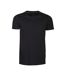 Mens Twoville Melange T-shirt Black James Harvest-2