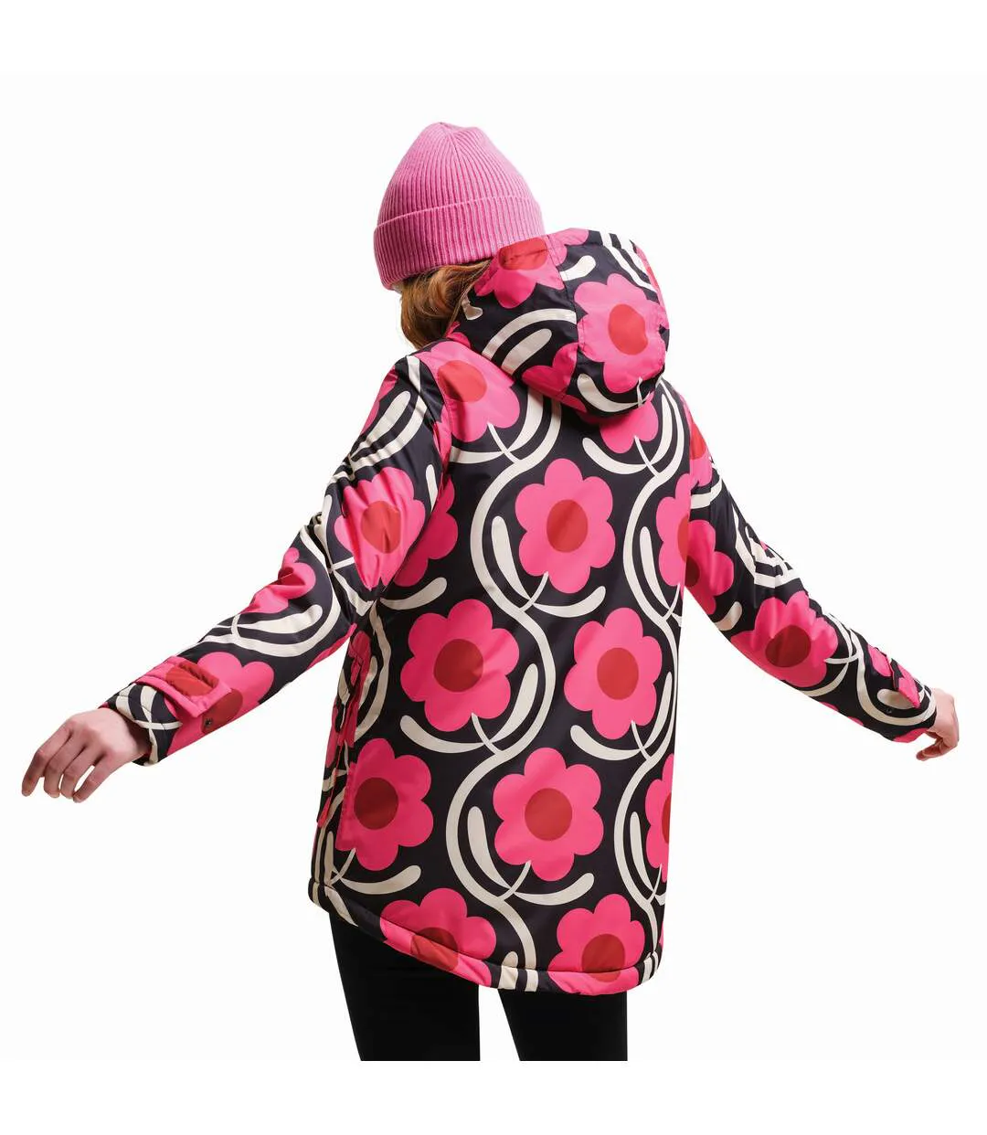 Womens/ladies Orla Kiely Swing Floral Waterproof Jacket Apple Blossom Pink Regatta-3