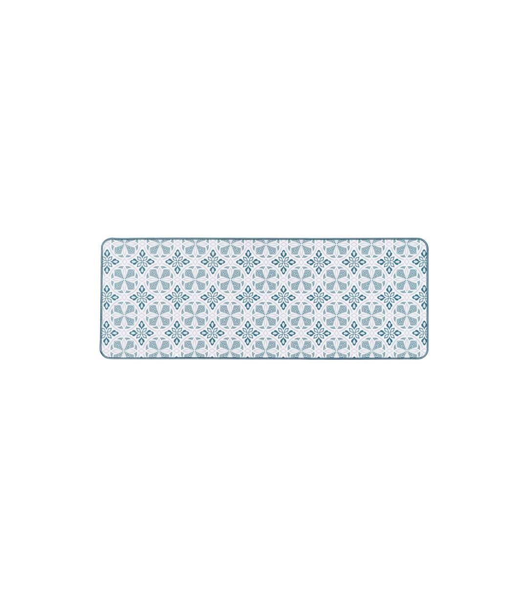 Tapis Déco Imprimé Joan 45x120cm Bleu-1
