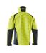 Mens Accelerate Safe Soft Shell Jacket Hi Vis Yellow Black Mascot-2